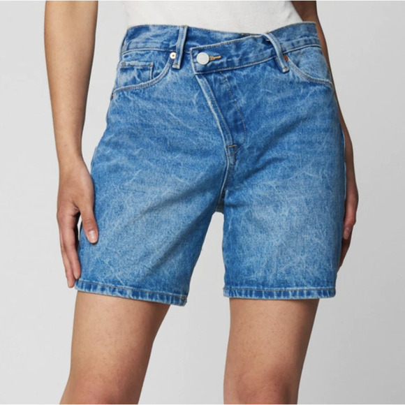 Blanknyc The Warren Overlap Fly Denim Shorts​​​​​​​​​​